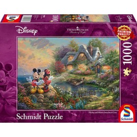 Schmidt Spiele Disney Sweethearts Mickey & Minnie Puzzle 1000 pz Cartoni (59639)