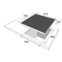 Amica KMC 742 600 E Nero Da incasso 60 cm Ceramica 4 Fornello(i) (KMC742600E)