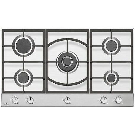 Amica KMG 13179 E piano cottura Acciaio inossidabile Da incasso 89 cm Gas 5 Fornello(i) (KMG 13179 E)