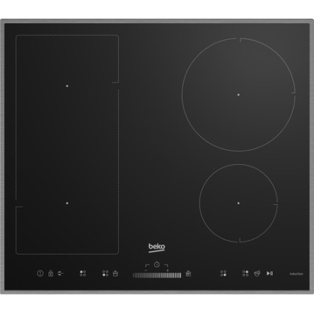 Beko HII 64500 UFTX piano cottura Nero Da incasso 58 cm Piano cottura a induzione 4 Fornello(i) (HII 64500 UFTX)