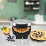 Rommelsbacher WA 850 piastra per waffle 1 waffle 850 W Nero, Argento (WA 850)