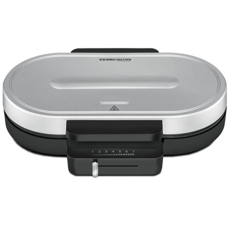Rommelsbacher WA 1250 piastra per waffle 2 waffle 1250 W Argento (WA 1250)