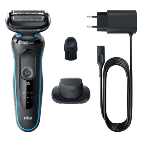 Braun Series 5 51-M1200s Rasoio Trimmer Nero, Blu (51-M1200s) (432654)