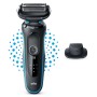 Braun Series 5 51-M1200s Rasoio Trimmer Nero, Blu (51-M1200s) (432654)