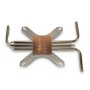 Inter-Tech IP-3 Processore Dissipatore di calore/Radiatore Rame, Argento 1 pz (88885576)