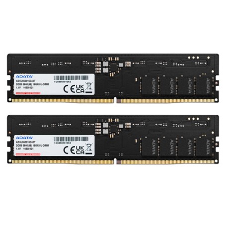 ADATA DDR5 5600 U-DIMM memoria 32 GB 2 x 16 GB 5600 MHz Data Integrity Check (verifica integrità dati) (AD5U560016G-DT)