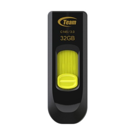 Team Group C145 unità flash USB 32 GB USB tipo A 3.2 Gen 1 (3.1 Gen 1) Nero, Giallo (TC145332GY01)