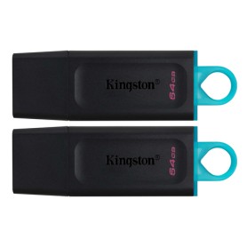 Kingston Technology DataTraveler Exodia unità flash USB 64 GB USB tipo A 3.2 Gen 1 (3.1 Gen 1) Nero (DTX/64GB-2P)