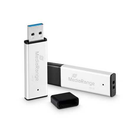MediaRange MR1901 unità flash USB 64 GB USB tipo A 3.0 Nero, Argento (MR1901)