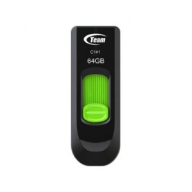 Team Group C145 unità flash USB 64 GB USB tipo A 3.2 Gen 1 (3.1 Gen 1) Nero, Verde (TC145364GG01)