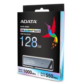 ADATA UE800 unità flash USB 128 GB USB tipo-C 3.2 Gen 2 (3.1 Gen 2) Argento (AELI-UE800-128G-CSG)