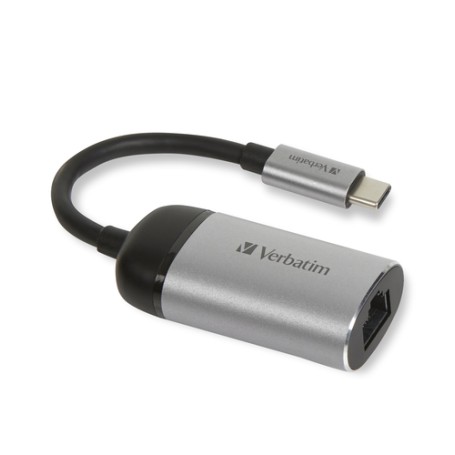 Verbatim 49146 hub di interfaccia USB 3.2 Gen 1 (3.1 Gen 1) Type-C 1000 Mbit/s Nero, Argento (49146)