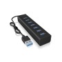 ICY BOX IB-HUB1700-U3 USB 3.2 Gen 1 (3.1 Gen 1) Type-A 5000 Mbit/s Nero (60819)
