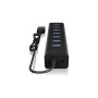 ICY BOX IB-HUB1700-U3 USB 3.2 Gen 1 (3.1 Gen 1) Type-A 5000 Mbit/s Nero (60819)