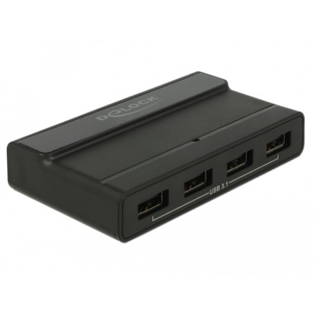 DeLOCK 64053 hub di interfaccia USB 3.2 Gen 2 (3.1 Gen 2) Type-C 10000 Mbit/s Nero (64053)