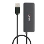 Lindy 42986 hub di interfaccia USB 2.0 480 Mbit/s Nero (42986)