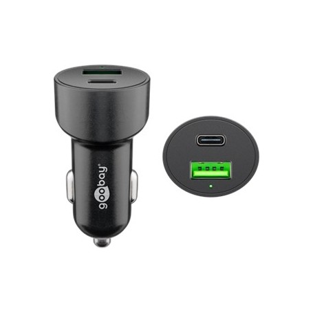 Goobay 39908 Caricabatterie per dispositivi mobili Nero Auto (39908)