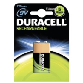 Duracell 056008 batteria per uso domestico Batteria ricaricabile 9V Nichel-Metallo Idruro (NiMH) (056008)