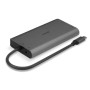 Lindy 43323 replicatore di porte e docking station per notebook Cablato USB 3.2 Gen 1 (3.1 Gen 1) Type-C Nero, Grigio (43323)