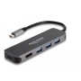 DeLOCK 64171 hub di interfaccia USB 3.2 Gen 1 (3.1 Gen 1) Type-C 5000 Mbit/s Grigio (64171)