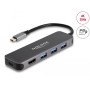 DeLOCK 64171 hub di interfaccia USB 3.2 Gen 1 (3.1 Gen 1) Type-C 5000 Mbit/s Grigio (64171)