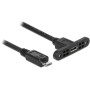 DeLOCK 85245 cavo USB 0,25 m USB 2.0 Micro-USB B Nero (85245)