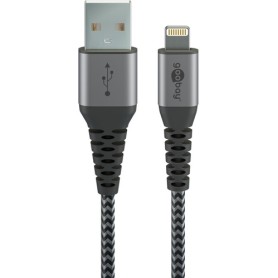 Goobay 49269 cavo Lightning 2 m Nero, Grigio (49269)