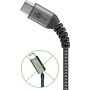 Goobay 49297 cavo USB 2 m USB 2.0 USB C USB A Nero, Grigio (49297)