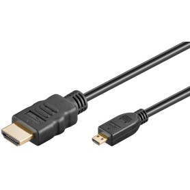 Goobay 53785 cavo HDMI 2 m HDMI tipo A (Standard) HDMI tipo D (Micro) Nero (53785)