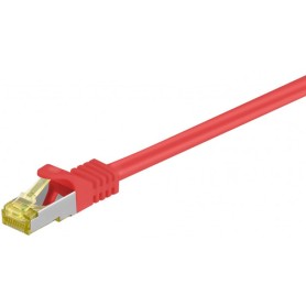 Goobay CAT 7, 5m cavo di rete Rosso Cat7 S/FTP (S-STP) (91625)