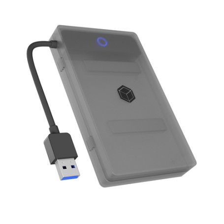 ICY BOX IB-AC603b-U3 Box esterno HDD/SSD Antracite, Nero 2.5" (60979)