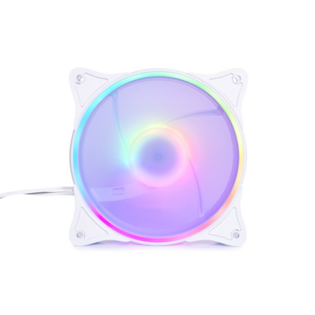 Alphacool Rise Aurora Case per computer Ventilatore 12 cm Bianco 1 pz (24850)