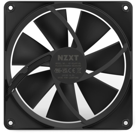 NZXT F140 RGB Case per computer Ventilatore 14 cm Nero 1 pz (RF-R14SF-B1)
