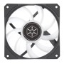 Silverstone Air Slimmer 120 Case per computer, Processore Raffreddatore d'aria 12 cm Nero, Trasparente 1 pz (SST-AS120B-ARGB)