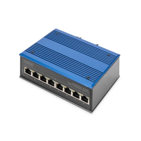 Digitus DN-650106 switch di rete Non gestito L2 Fast Ethernet (10/100) Nero, Blu (DN-650106)