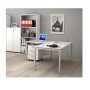 SCRIVANIA- GAMBA MET.140X80 BIANCA (662/3)