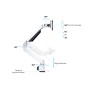 Multibrackets 7150 supporto da tavolo per Tv a schermo piatto 81,3 cm (32") Morsa Bianco (MB7150)
