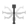 Multibrackets 7167 supporto da tavolo per Tv a schermo piatto 81,3 cm (32") Morsa Argento (MB7167)