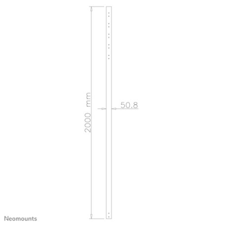 Neomounts by Newstar Tubo telescopico per schermi LCD/LED/Plasma (FPMA-CP200BLACK)