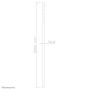 Neomounts by Newstar Tubo telescopico per schermi LCD/LED/Plasma (FPMA-CP200BLACK)