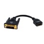 Kramer Electronics DVI-D (M) to HDMI (F) 0,3 m HDMI tipo A (Standard) Nero (ADC-MDP/HF)