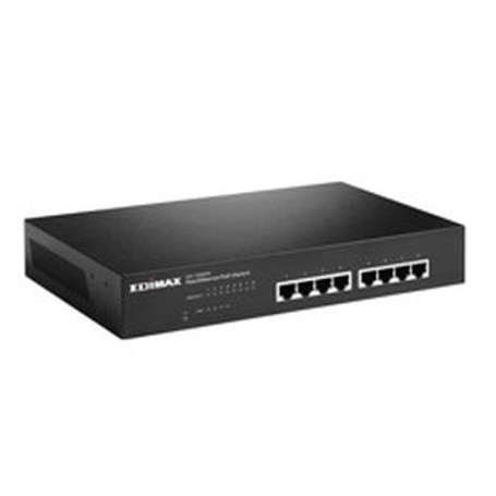 Edimax ES-1008PH switch di rete Non gestito Fast Ethernet (10/100) Supporto Power over Ethernet (PoE) Nero (ES-1008PH)