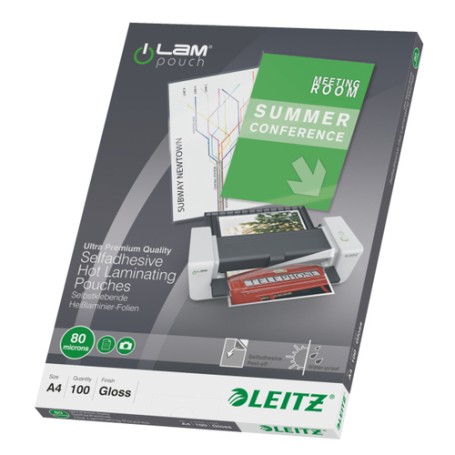 Leitz 33872 pellicola per plastificatrice 100 pz (33872)