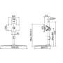 Multibrackets 7396 supporto da tavolo per Tv a schermo piatto 81,3 cm (32") Libera installazione Nero (MB7396)