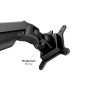 Multibrackets 9369 supporto da tavolo per Tv a schermo piatto 81,3 cm (32") Morsa/Bullone di ancoraggio Nero (MB9369)