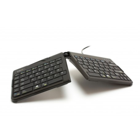 BakkerElkhuizen Goldtouch Travel Go2 tastiera USB QWERTY Inglese US Nero (BNEGTTUS)