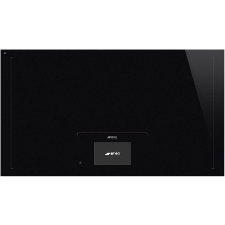 SMEG SIA1963D - Piano cottura a induzione, Vetro nero lucido, senza cornice, da incasso o a filo, circa 90 cm