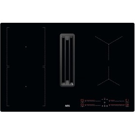 Piano cottura a induzione AEG CCE84543CB, larghezza 77 cm, 630 m³/h, touch control + Cappa