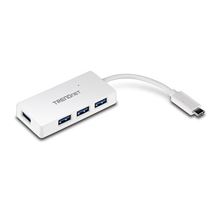 Trendnet TUC-H4E hub di interfaccia USB 3.2 Gen 1 (3.1 Gen 1) Type-C 5000 Mbit/s Bianco (TUC-H4E)