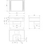 Piano cottura a induzione  con cappa aspirante Amica DHI 752 720 S (KMI752620C + DH752700S), 75
